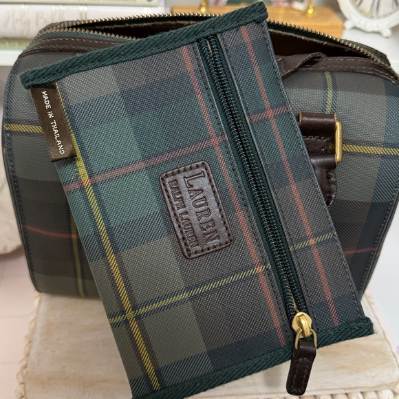 Ralph Lauren plaid mini Boston bag - Picture 7 of 9
